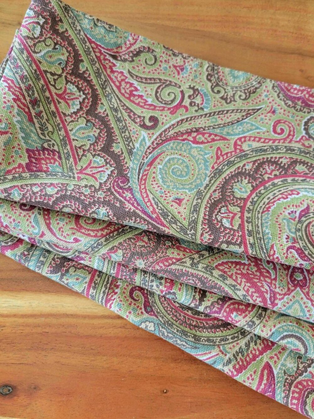 Retired Lauren Ralph Lauren Paisley Dinner Napkins 4 Iconic Classic Staple NWOT